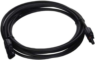 Renogy 5Ft 10AWG Solar Extension Cable with Male and Female 5FT10AWG, Black 
