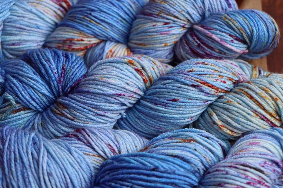 Handgefärbte Wolle Merino/Seide je 100 g - Bild 4 von 4