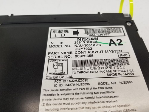 08-09 INFINITI G35/G37 AM/FM Radio Receiver w/ Navigation OEM 259151NC9C - Picture 6 of 12