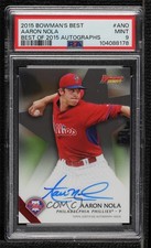 2015 Bowman's Best Best of 2015 Auto Aaron Nola #B15-ANO PSA 9 MINT Auto 0e2x