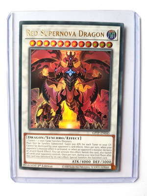 Roter Supernova-Drache GFTP-EN045 Ultra-Rare 1 Auflage YU-GI-OH Englisch EX