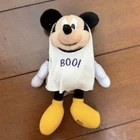 Disneyland Ghost Mickey Mouse Plush Doll Key Chain Halloween Tokyo Japan F/S
