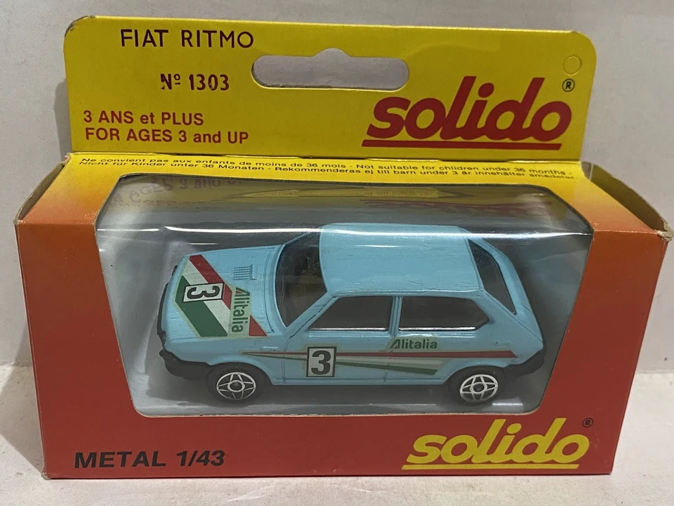 SOLIDO Fiat Ritmo ALITALIA Ref.1303 1:43 Diecast Modelcar - Image 3 of 4