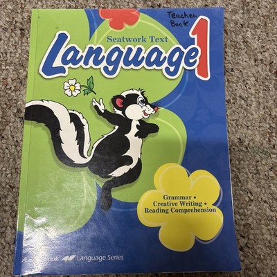 Abeka Book Language 1 Seatwork Text Teacher Key Homeschool Curriculum Grammar