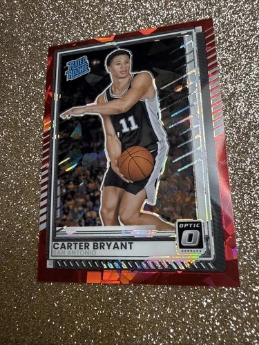 2025 Panini Donruss Basketball Red Cracked Ice Carter Bryant #8