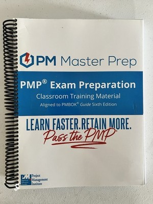 PMP EXAM MASTER PREP: LEARN FASTER, RETAIN MORE, PASS THE By Scott Payne *GOOD*