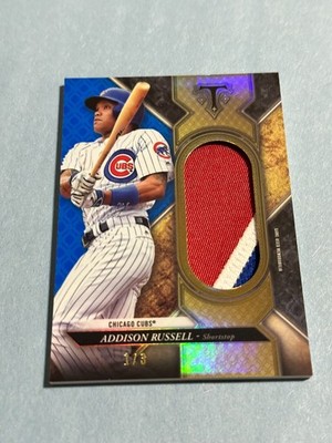 2017 Topps Triple Threads - Addison Russell #SJR-ARR Unity Jumbo Relic 1/3