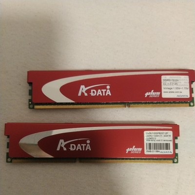 ADATA Plus Series 4GB (2 x 2GB) DDR3 1333+  AX3U1600PB2G7-2P TOP