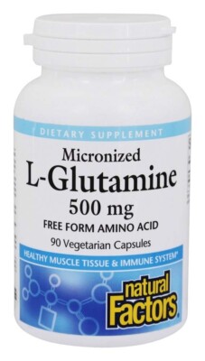 Natural Factors Micronized L-Glutamine 500mg 90 caps