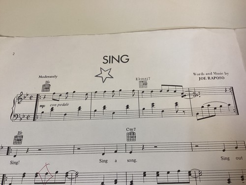 Sing - The Carpenters - Pianoforte/Voce/Chitarra Accordo Spartiti 1972 - 4 Pagine - Foto 3 di 6