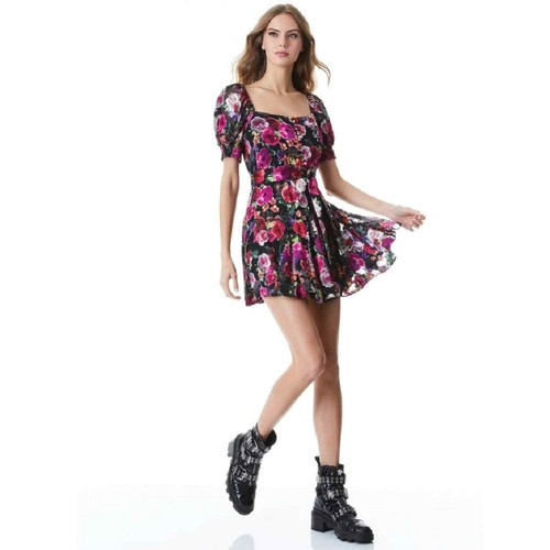 Alice + Olivia - Mina Floral Flared 
