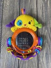 Babies 2 Grow Yellow Puppy Dog Mirror Rattle Toy Kids Toddler