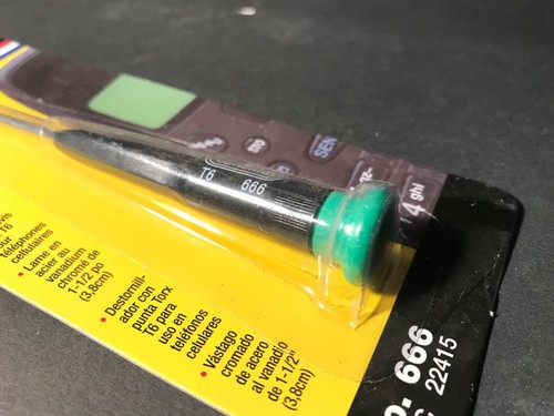 General 666 Cell Phone Screwdriver T6 Torx Tip NOS Vintage Factory Sealed 22415 - Picture 8 of 11