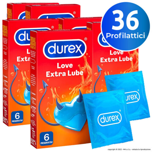 Preservativi Durex Love EXTRA LUBE Classici lubrificati Profilattici Easy-On - Zdjęcie 14 z 20