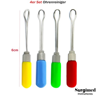 Ohrenreiniger mit Metallschlinge Hülle Ohrenpflege Ohrenreinigung Ohrenlöffel