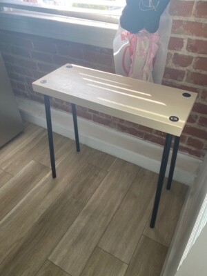 Ikea FRIDNÄS Nesting tables with stools set of 4, black/birch