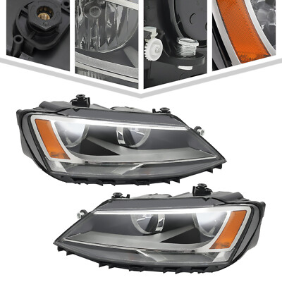 For 2011-2016 Volkswagen Jetta Left+Right Side Headlights 5C7941006J, 5C7941005J