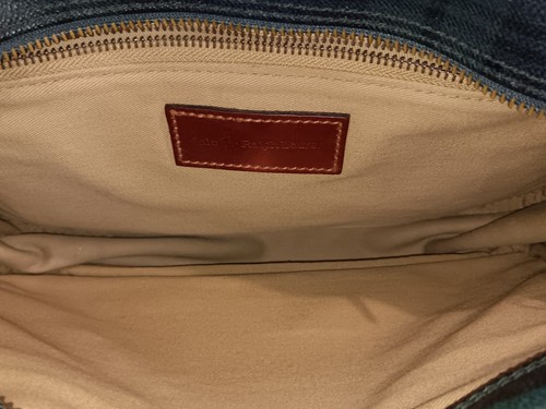 Vintage Polo Ralph Lauren Plaid Blackwatch Messenger Crossbody Green Bag - Picture 11 of 15