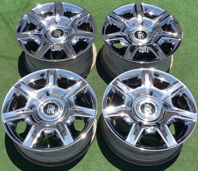 Factory RollsRoyce Ghost Wheels Set of 4 Genuine OEM Chrome 20 Inch