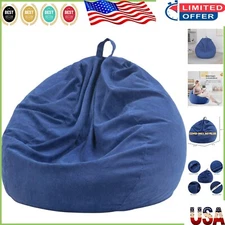 Premium Soft Corduroy 3ft Bean Bag Chair Cover - Ideal for Storage & Relaxation