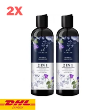 2x Varlis Waris Herbal Shampoo 2 in 1 Conditioner Reduce Hair Loss Fall 400 ml
