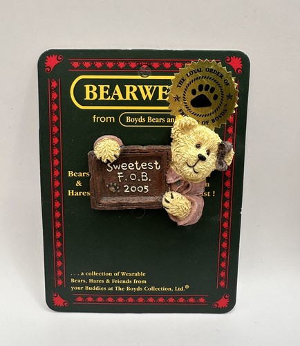 Bearwear From Boyds Bears and Fríends Resin Pins Vintage New Lot Of 6 - Picture 5 of 18