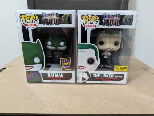 Funko Lot - Joker (Tuxedo) #109 & Joke As Batman #188 (Suicide Squad)