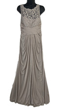 David's Bridal Bridesmaid Color Grey Dress Women's Size 8