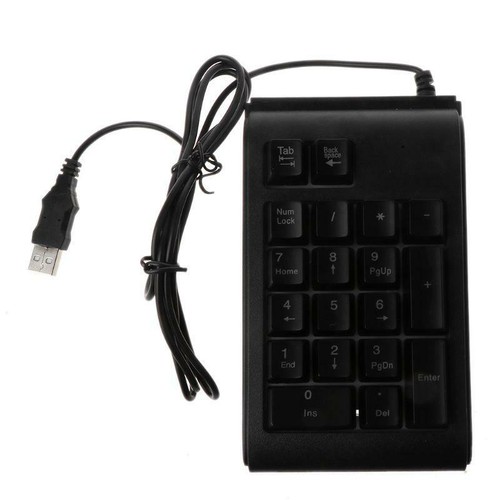 Three Colors RGB Backlit USB Wired Keyboard Waterproof Number Pad - Photo 2/11
