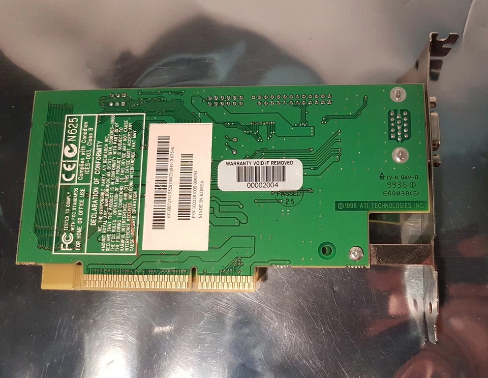 ATI RAGE IIC AGP 109-52800-01 AGP 8MB SDRAM Video Graphics Card - Image 3 of 3