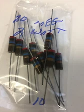 20 MEG OHM  OHM 2 WATT CARBON COMPOSITION RESISTORS 10 PCS NOS