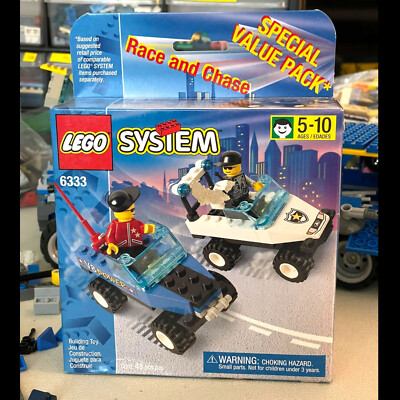 VINTAGE 1998 LEGO SYSTEM 6333 Town: Race and Chase Value