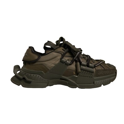 DOLCE&GABBANAドルチェ＆ガッバーナ カーキ military DOLCE & GABBANA Shoes Military Green Space Low Top Sneakers EU42.5