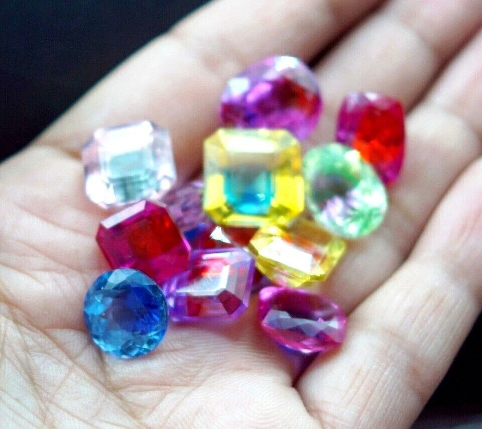 Zafiro pitambari bicolor natural 120 quilates corte mixto piedra preciosa suelta certificada Foto 4 de 4