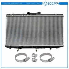 Radiator For Geo For Prizm For Toyota 93-97 with Universal Oil Hose Clamps Kit