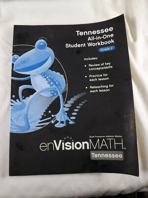 TENNESSEE ALL IN ONE STUDENT WORKBOOK, Math Grade 2, Envision By Scott 