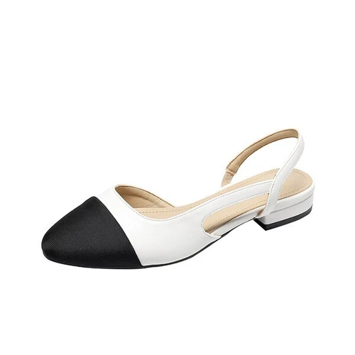 Woman Fashion Sandals Casual PU Low Rubber Rome Square heel Flat Back Strap Toe - Picture 53 of 55