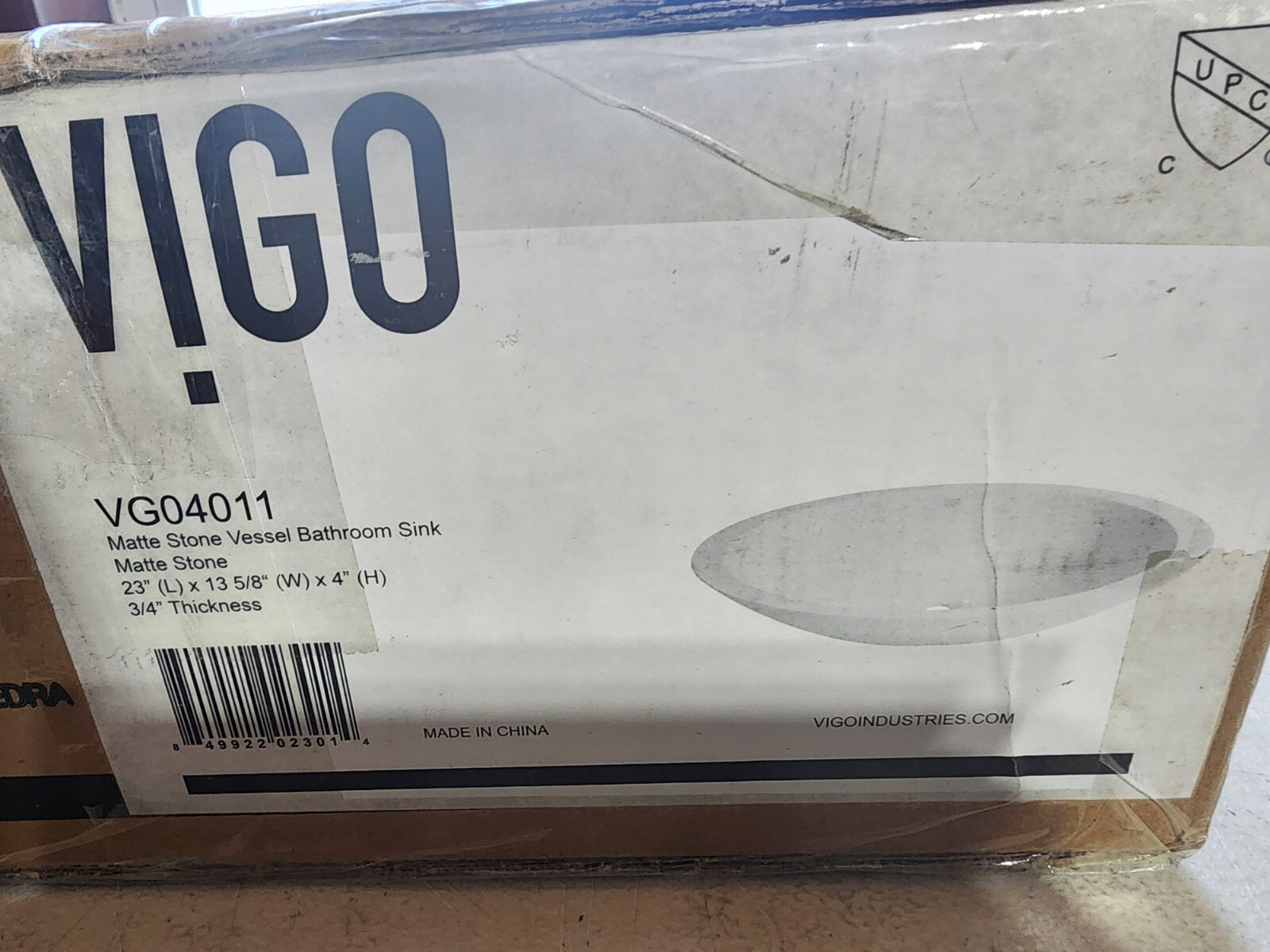 VIGO Wisteria Handmade Matte Stone Oval Vessel Bathroom Sink in Matte White VIGO Wisteria Handmade Matte Stone Oval Vessel Bathroom Sink in Matte White