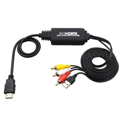 RCA AV to HDMI converter Video Audio Cable Converter For HDTV PS4