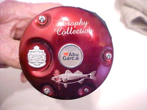 RARE VINTAGE RED Abu Garcia Ambassadeur 6500 MADE IN SWEDEN + LURE - Picture 3 of 14