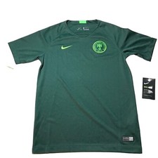 Nigeria Abuja Football Federation Nike Soccer Jersey Kids L Green World Cup FIFA