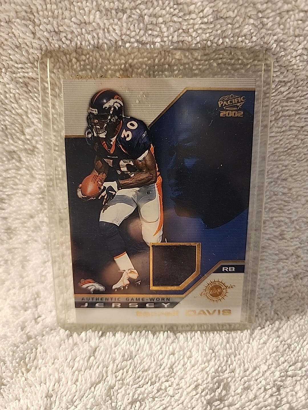 2002 Pacific Terrell Davis Patch Card