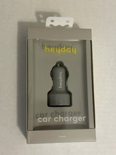 Heyday 2-Port USB Car Charger -   Gray