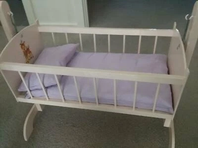 vintage doll cradle