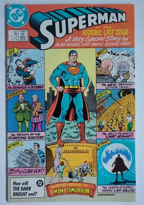 Superman #423 (DC Comics September 1986) Alan Moore 9.2 NM