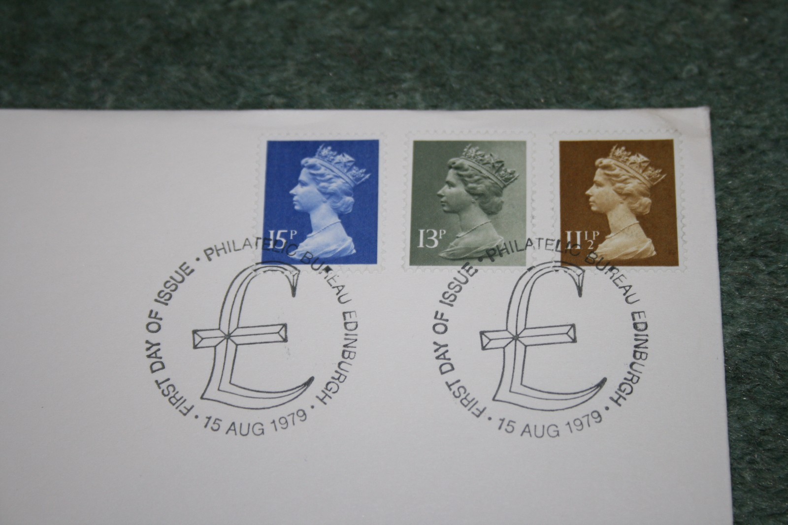 Post Office First Day Cover Definitives August 1979. Bureau