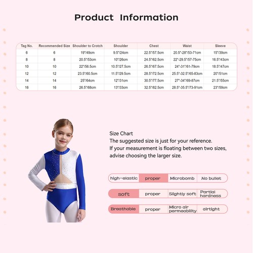 Kids Girls Jumpsuit Ballerina Bodysuit Color Block Dancewear Performance Teens - Picture 92 of 104