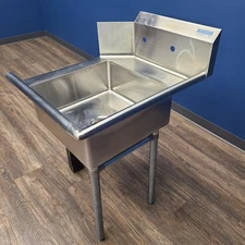 BK Resources BKSDT-26-R-SS 26" Soiled Right Side Dish Table (Scratch & Dent 1)