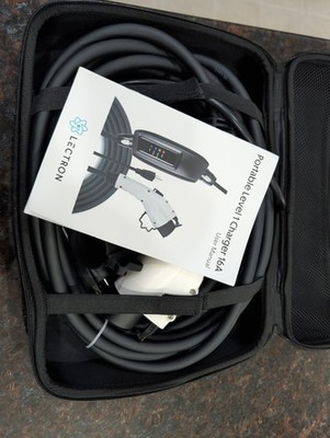 Lectron Level 1 EV Charger - ETL Certified 110V 15 Amp Portable J1772 - Open Box