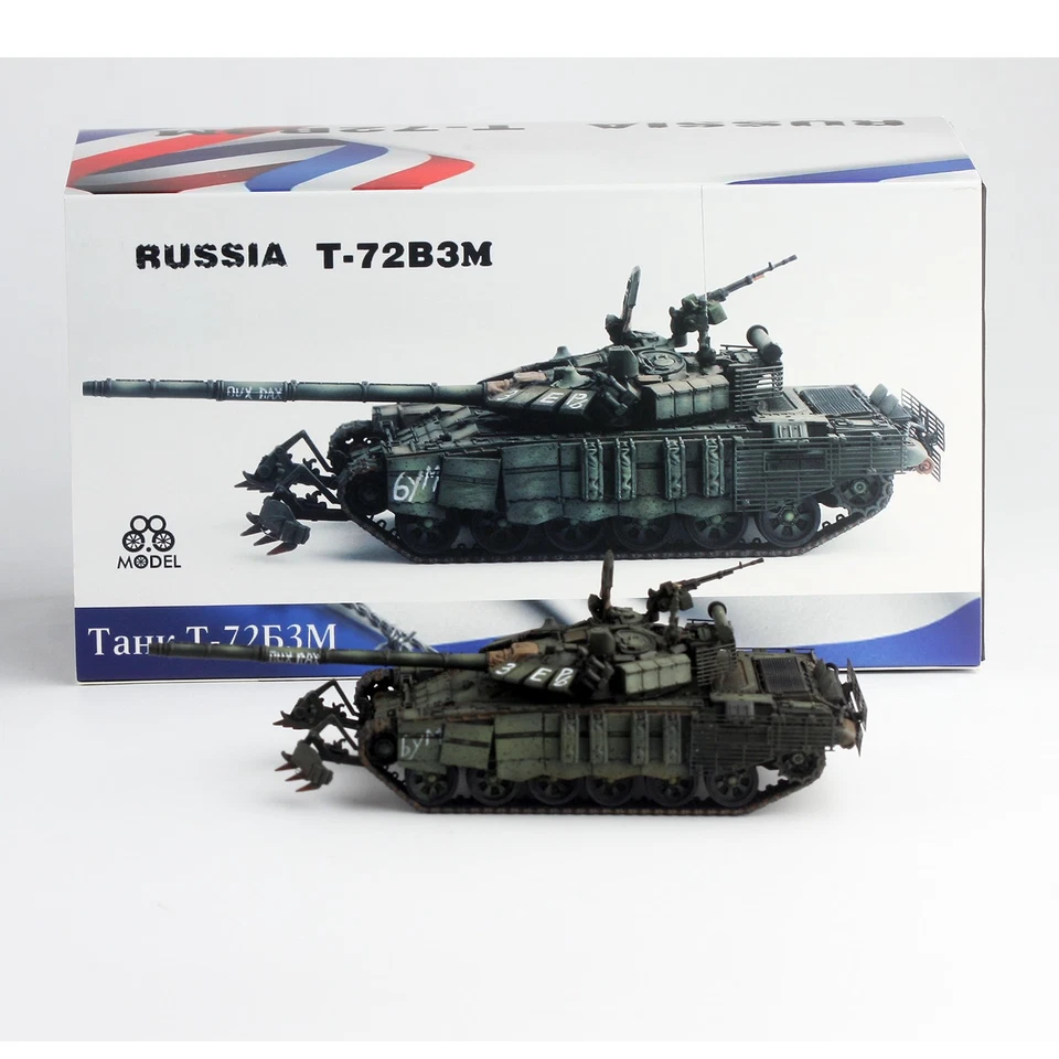 88MODEL 1/72 Russian T-72B3M T72 Tank Model - Image 2 of 4